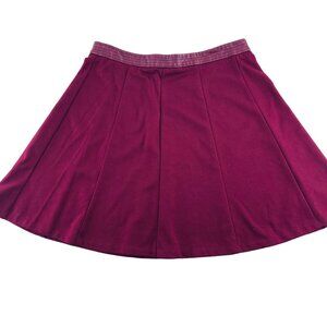 The Limited Womens A-Line Burgundy Skirt Size 4 Polyester/Nylon/Spandex Blend